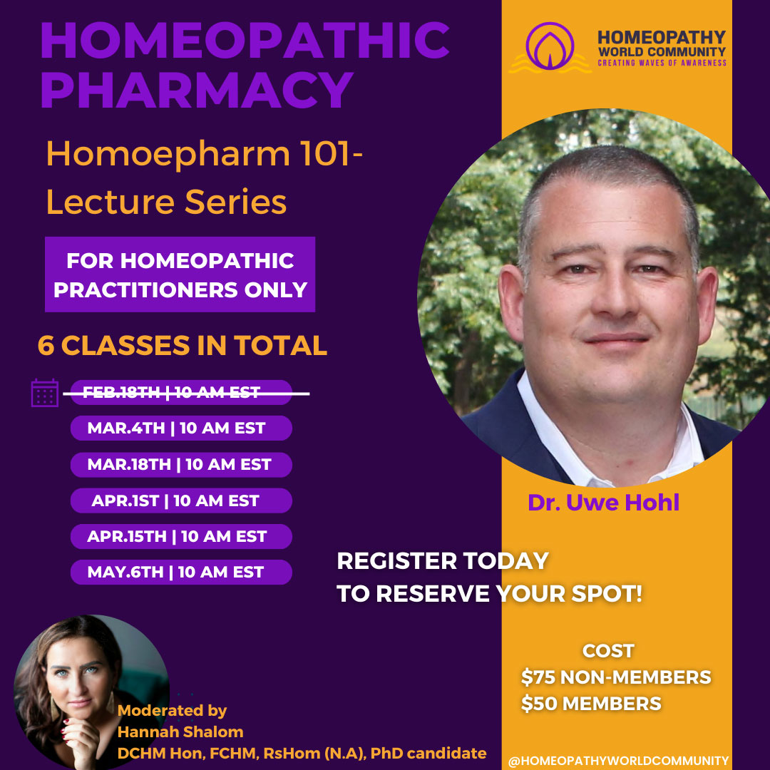 Course Homoeopathic Pharmacy Homeopathy World Community